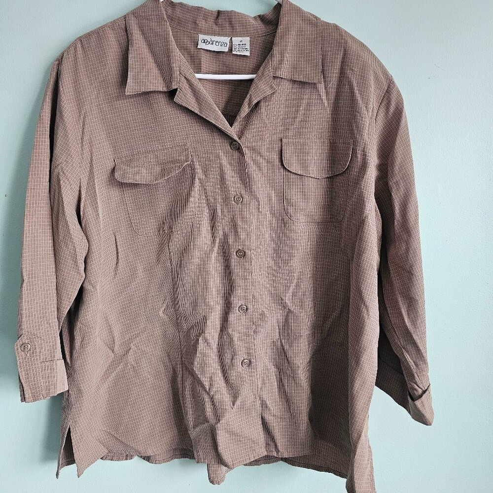 Apparenza Checkered Button Up Shirt